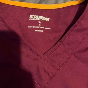 COPY - 3 sets of scrubs, maroon/burgundy